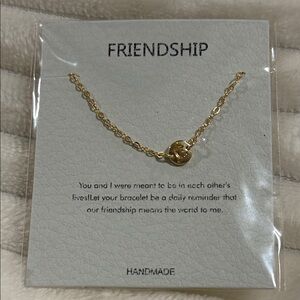 Gold C Initial Friendship Bracelet